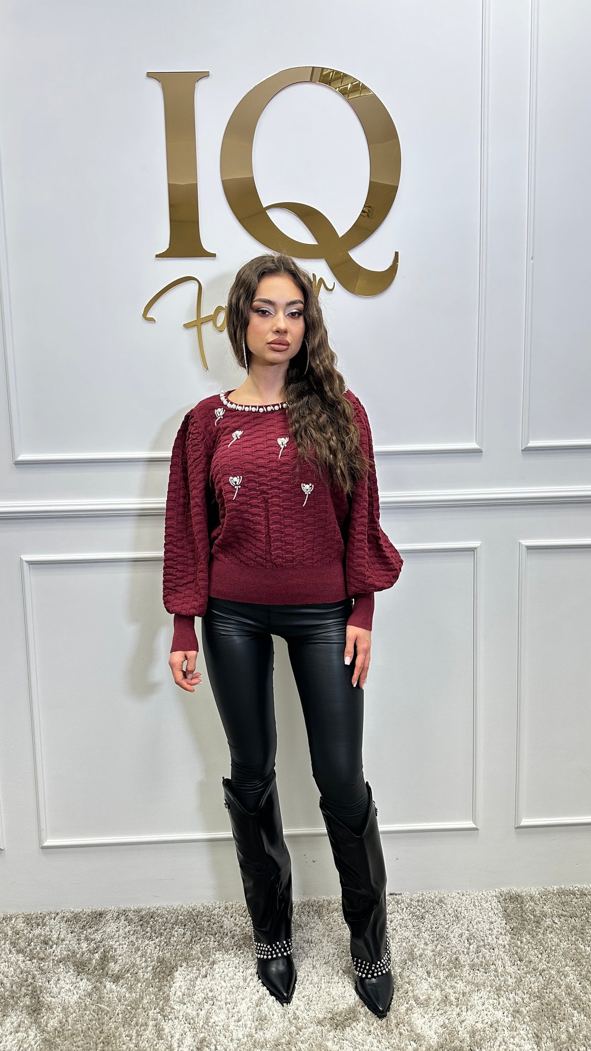 Pulover Sarah Burgundy