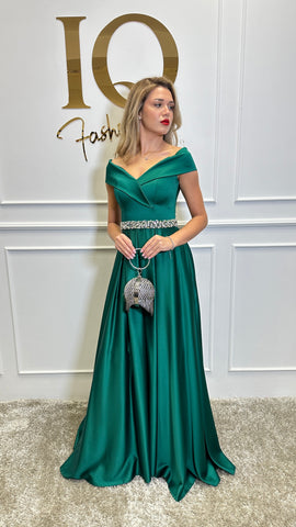 Rochie Roses Green