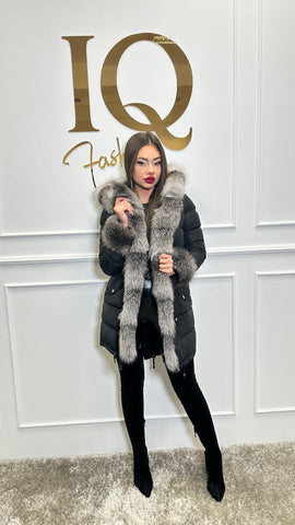 Haina parka Anatolia Black-Grey