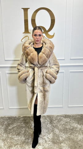 Palton stofa alkantara  Luxia Camel