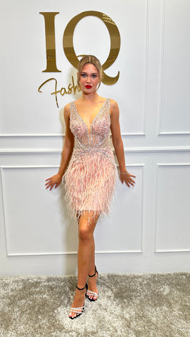 Rochie Assani Scurta Roze