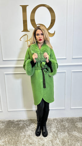 Palton alpaka Ami Green