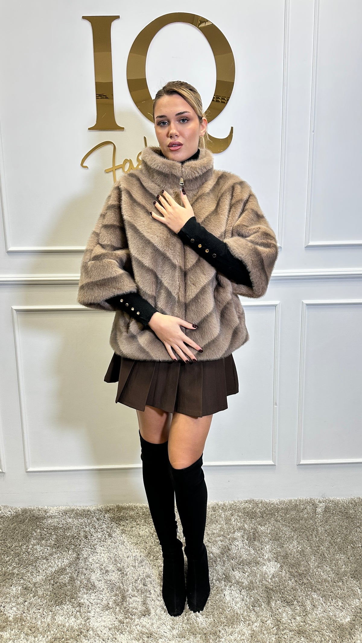 Haina blana artificiala Luxury Beige