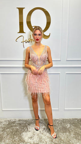 Rochie Assani Scurta Roze