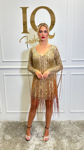 Rochie Keyra Gold