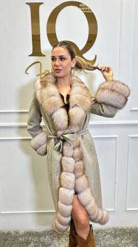 Palton lana alpaka Astor Beige