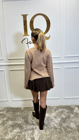 Bluza tricot Rosaria Beige