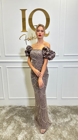 Rochie Novania Coffee
