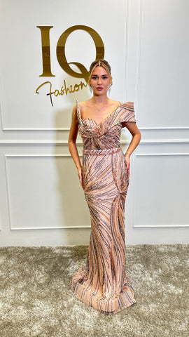 Rochie Hera paiete Roze