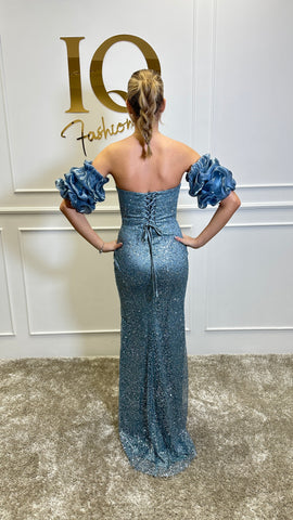 Rochie Ramira paiete Blue