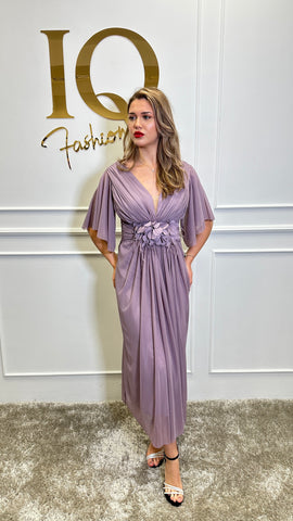 Rochie Nathiana midi  Purple