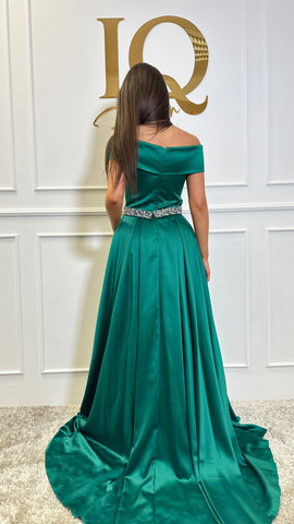 Rochie Roses Green