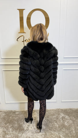 Haina blana Valy lunga Black