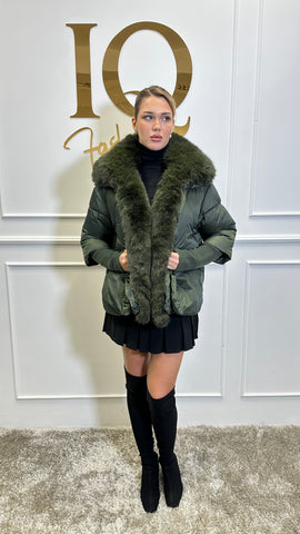 Geaca blana artificiala Ane Kaky