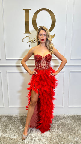 Rochie Kandy Lunga Red