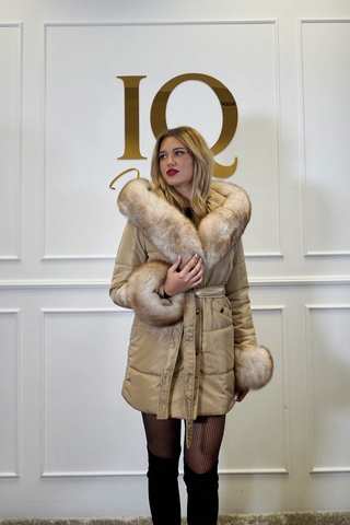 Haina fas 3/4 blana naturala Chloe Camel