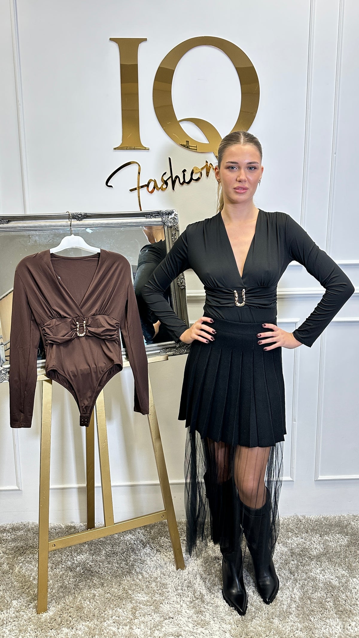 Body lycra Metal Brown