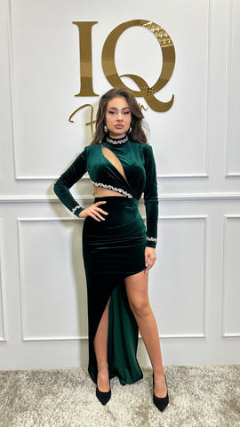 Rochie catifea Denise Green