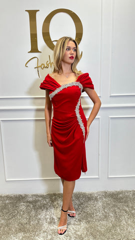 Rochie Tiffany scurta Red
