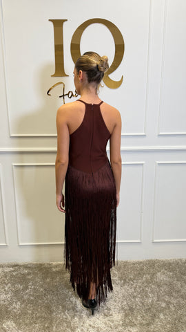 Rochie Gynianee Franjuri Brown