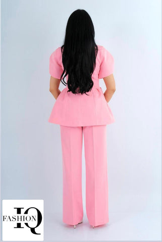 Pink roses short-sleeve costume shirt by ELVE STYLE SRL, featuring a floral pattern and casual fit.
