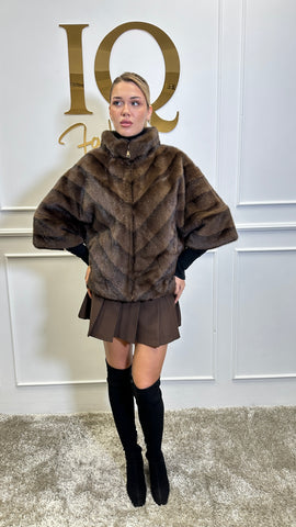 Haina blana artificiala Luxury Brown