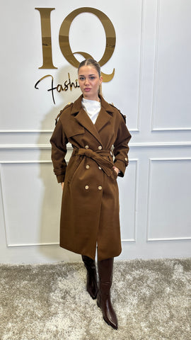 Pardesiu cu epoleti Trendy Coffe