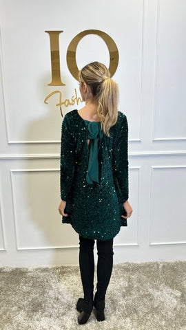 Tunica Hot paiete Green