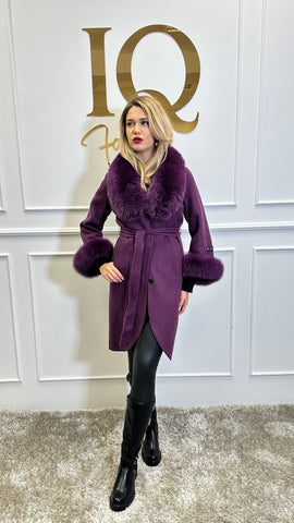 Palton alpaka Ami Purple