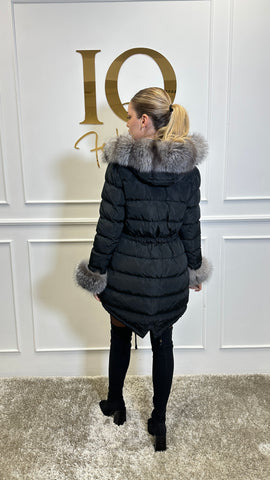 Haina parka Anatolia Black-Grey