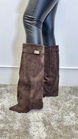 Cizme piele intorsa ecologica Andya Brown