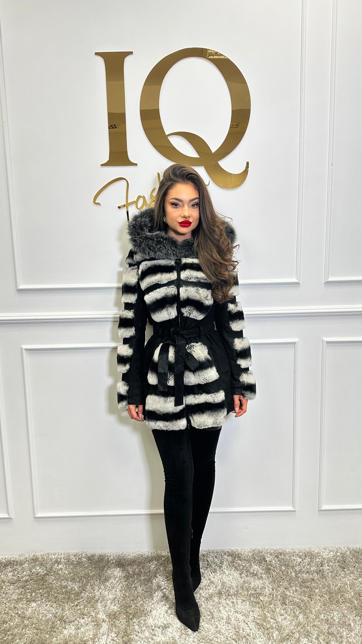 Haina blana rex-Cincilla Aria Grey