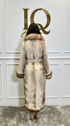 Palton stofa alcantara Astoria Camel