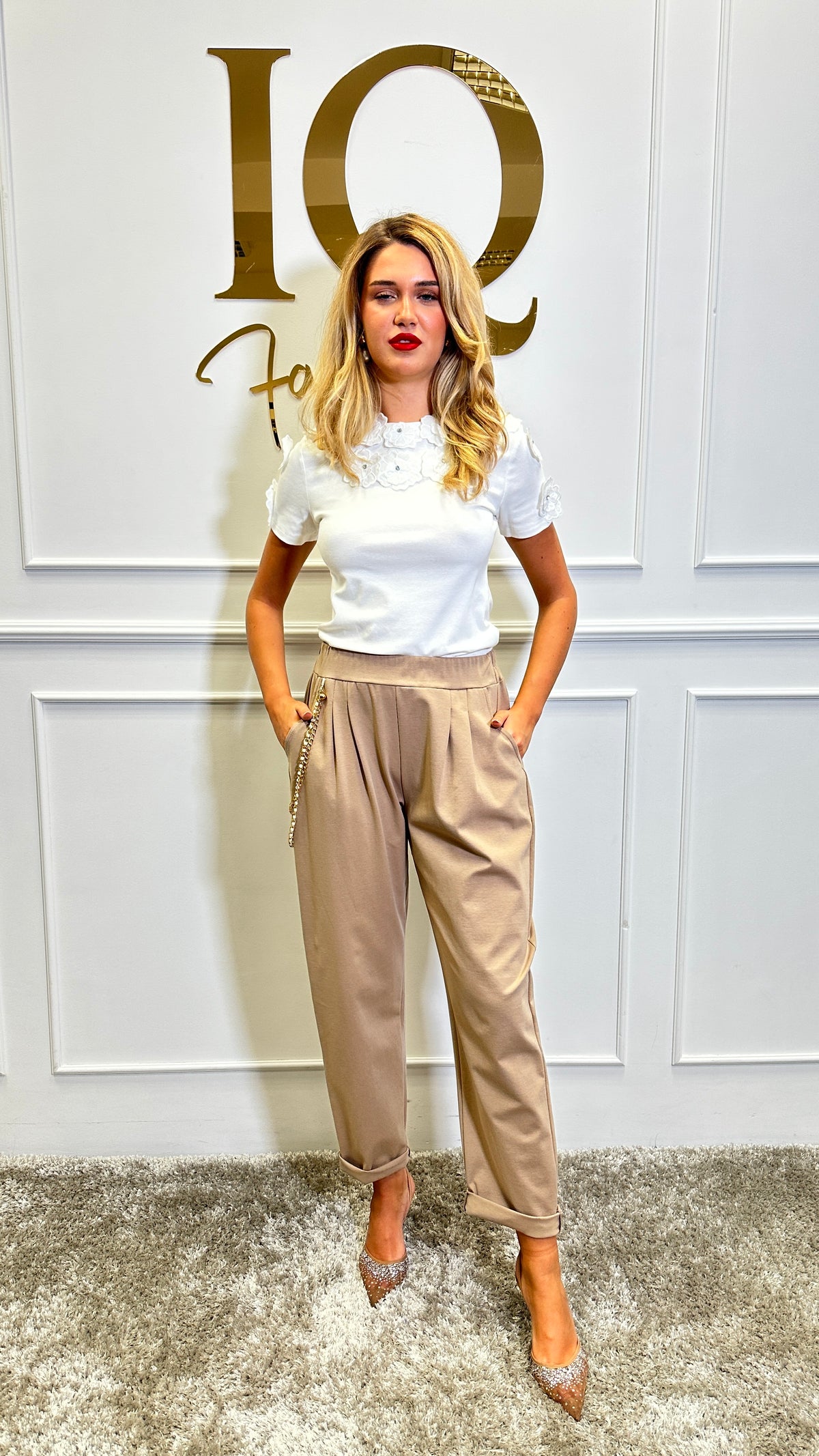 Pantaloni Trendy Beige