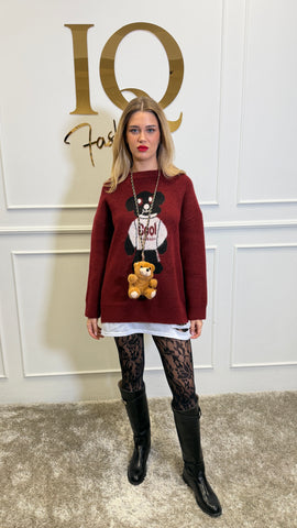 Tunica accesoriu Visata Burgundy