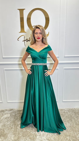 Rochie Roses Green