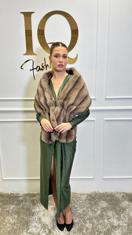 Capa Blana artificiala Tendys Beige