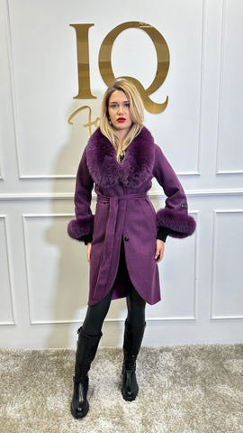 Palton alpaka Ami Purple