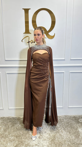 Rochie cu bolero Evessia Brown