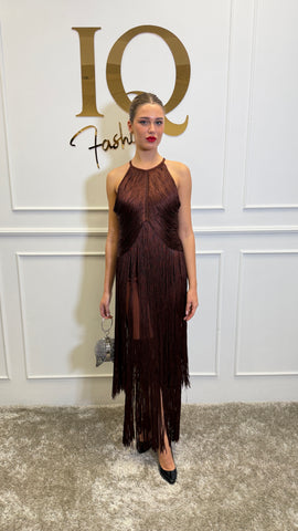 Rochie Gynianee Franjuri Brown