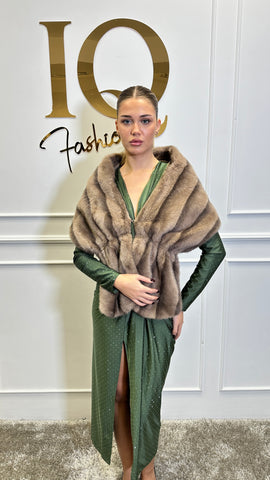 Capa Blana artificiala Tendys Beige