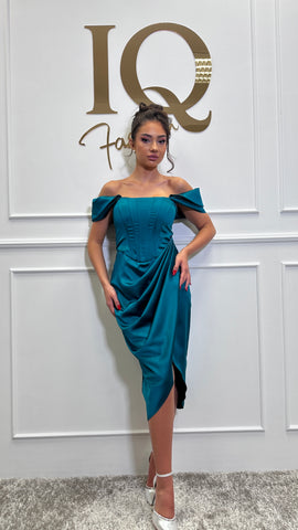 Rochie Purify Midi Green