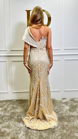 Rochie Royale Beige