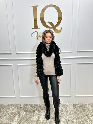 Șal blana naturala Bunny