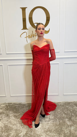 Rochie Purify dantela Red