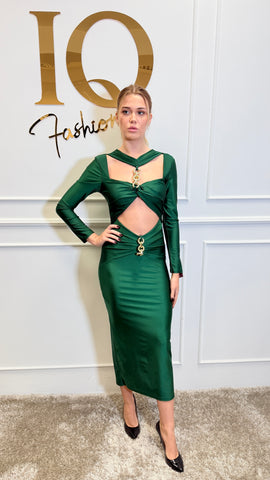 Rochie Lant Senape Green