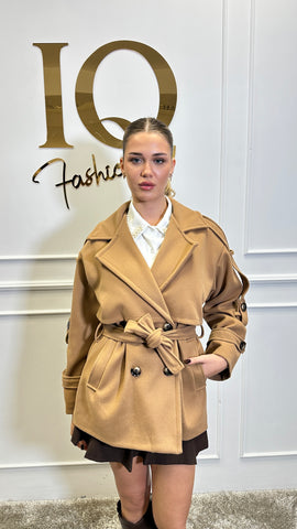 Pardesiu  scurt  Trendy   Camel