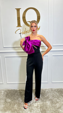 Salopeta Show Black Fuchsia