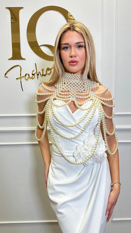 Bolero Ania Perle White