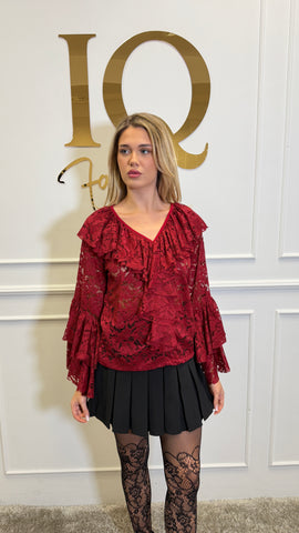 Bluza dantela Rosssya Bordo